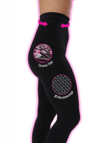 Lanaform Active Slim alakformáló sport legging (L méret), biokerámia szálak és 3D mikromasszázs 