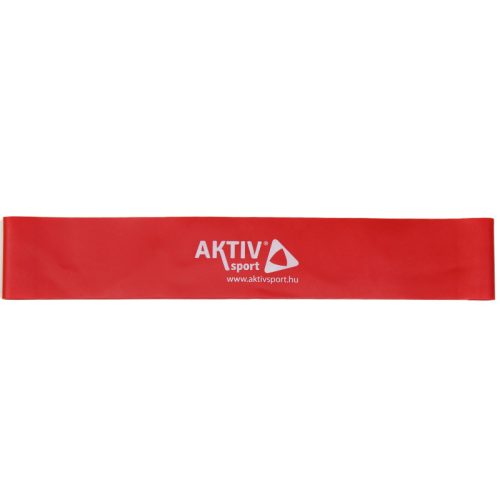 Mini band erősítő szalag 30 cm Aktivsport közepes piros