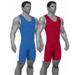 Birkózó mez fehér csíkos Titán